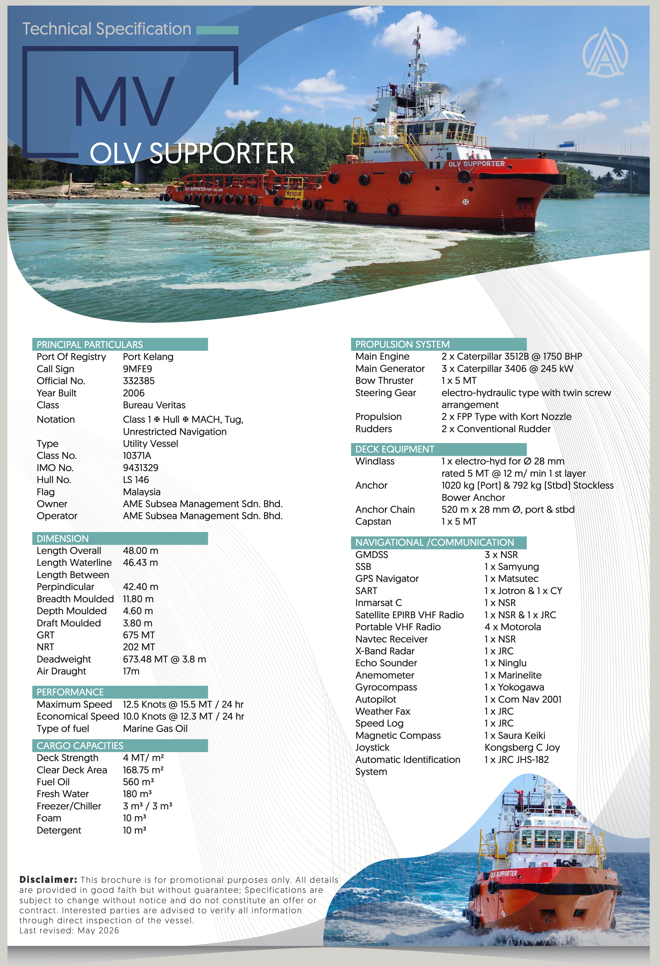 OLV Supporter brochure cover
